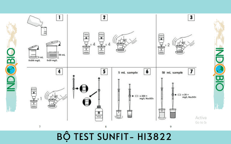 bộ test nhanh Sulfit 2 thang đo HI3822
